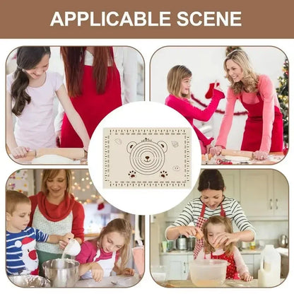 Large kitchen silicone mat for easy baking prep