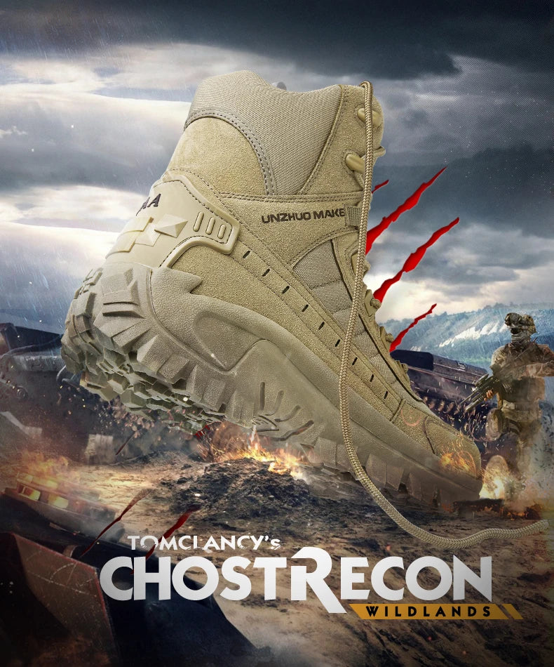Wear-resistant ankle boots for hunting and walking