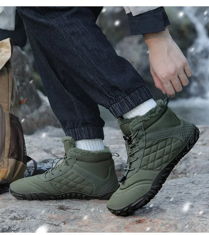 Winter Snow Boots – Warm Fur Lined, Non-Slip Barefoot Style