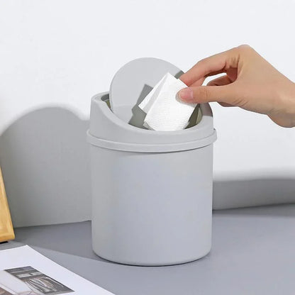 Portable mini waste bin for office, vanity, or study table