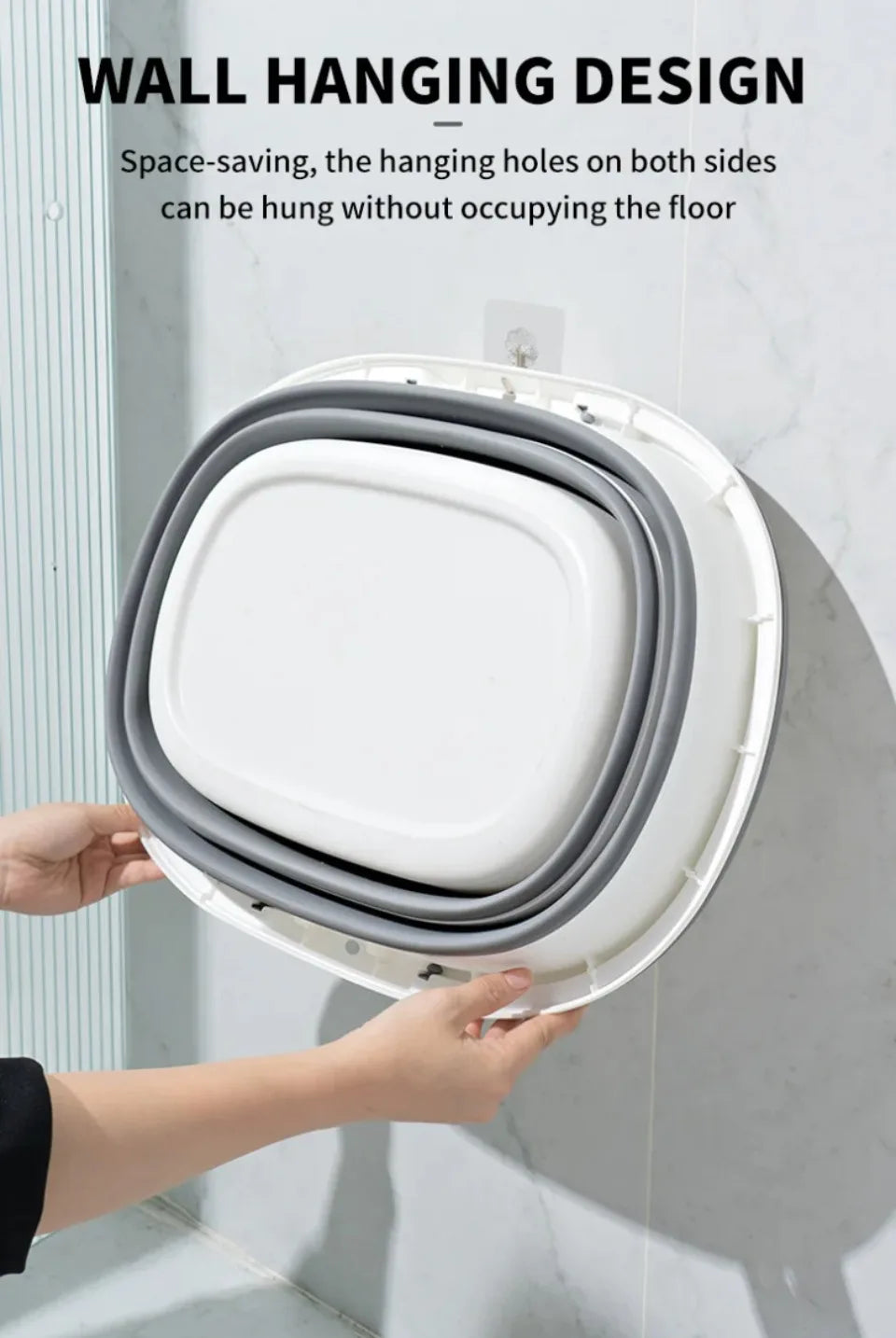 Lightweight foldable bucket—perfect for laundry, cleaning, and organizing