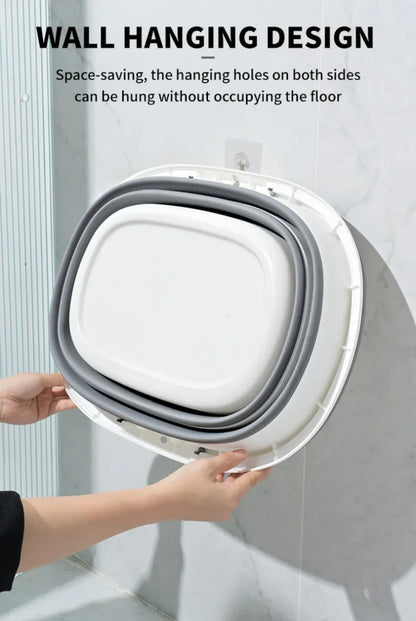 Lightweight foldable bucket—perfect for laundry, cleaning, and organizing