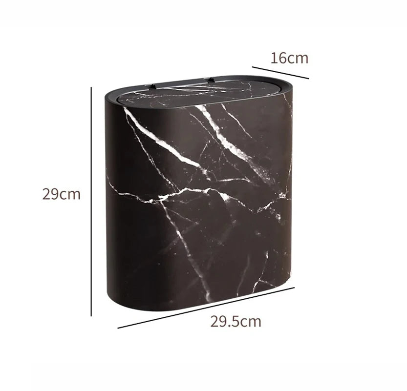 Versatile covered trash bin—perfect for home bathrooms, kitchens, or guest rooms