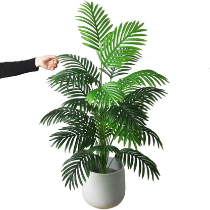 Tropical-style artificial tree—perfect for living room or patio décor