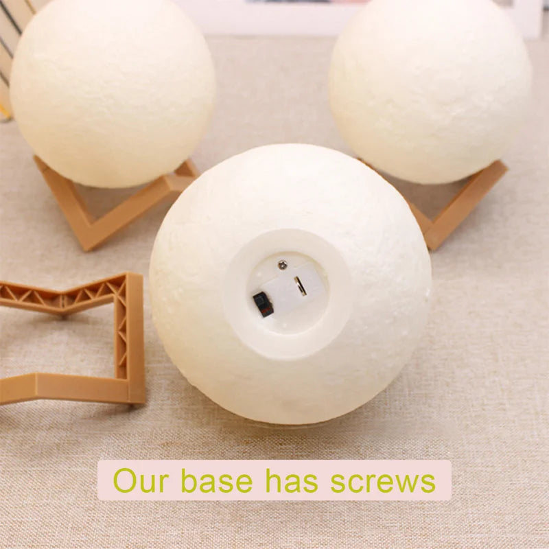 Decorative LED moon light for cozy indoor ambience