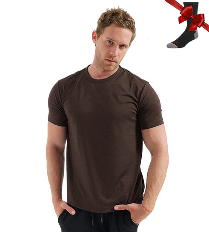 Men’s 100% superfine merino wool base-layer T-shirt