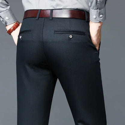 Luxury business casual suit pants, regular fit