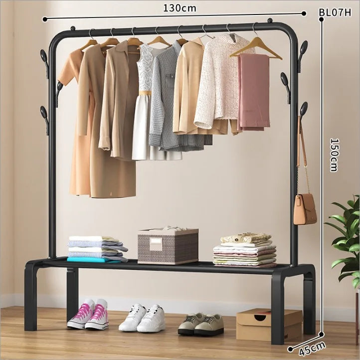 Freestanding clothes organizer for easy drying and hanging clothes