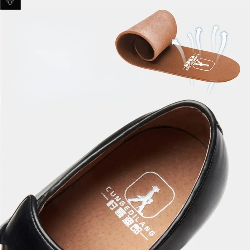 Classic high-quality leather men’s loafers