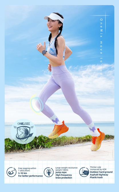ONEMIX Cushion Running Shoes – Men & Women, Heavy Runner Friendly