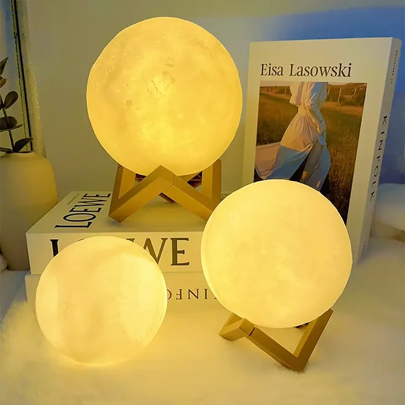 Decorative LED moon light for cozy indoor ambience