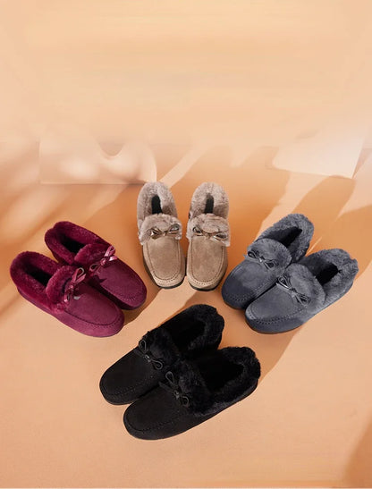 Plush Flat Shoes – Stylish Women’s Winter Casual Footwear
