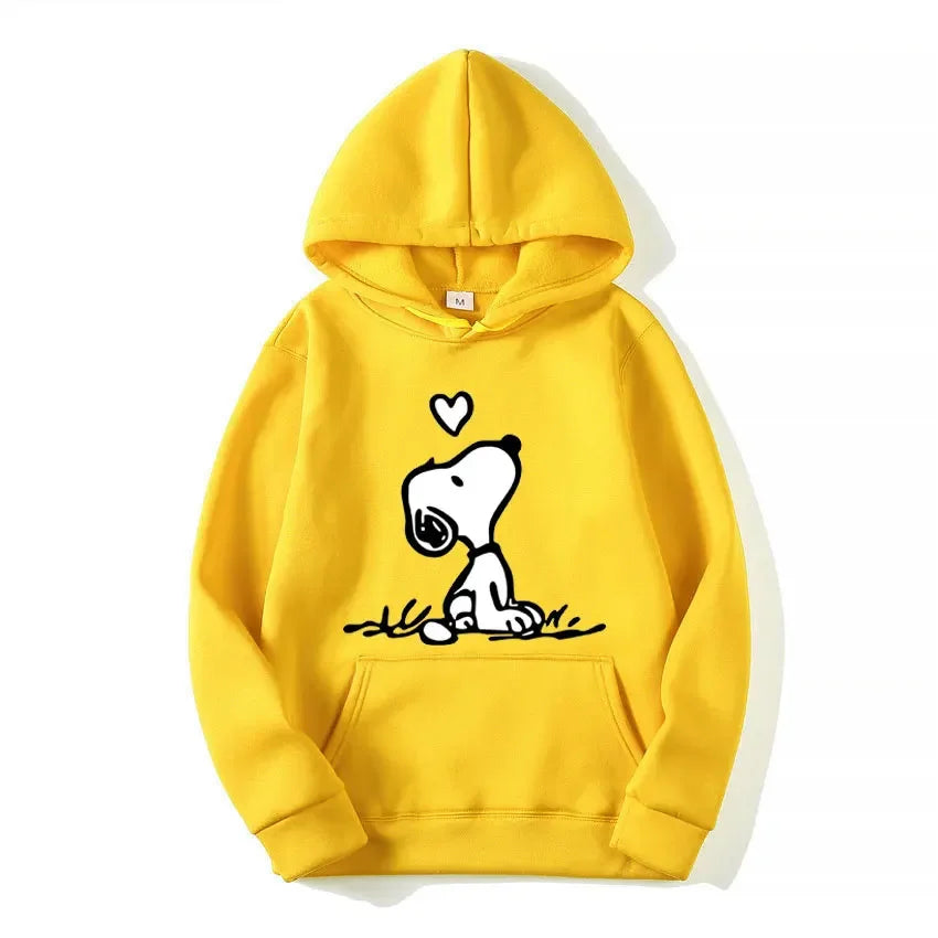 Unisex Snoopy cartoon hoodie for spring/autumn