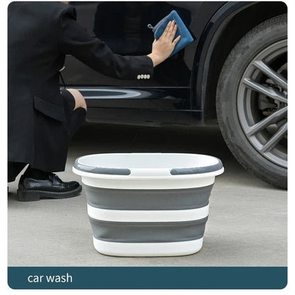Lightweight foldable bucket—perfect for laundry, cleaning, and organizing