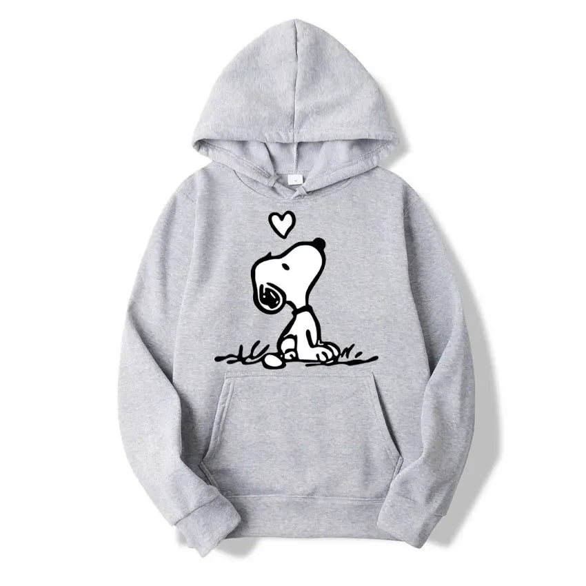 Unisex Snoopy cartoon hoodie for spring/autumn
