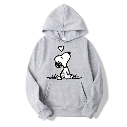 Unisex Snoopy cartoon hoodie for spring/autumn