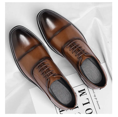 Solid color casual and business dress shoes