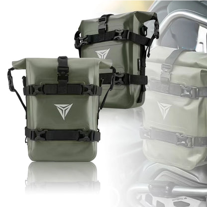 Compact protective bag for motorcycle maintenance gear