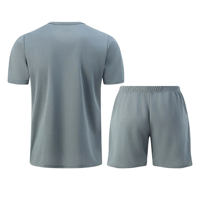 Men’s 2-piece summer sports suit, quick-dry