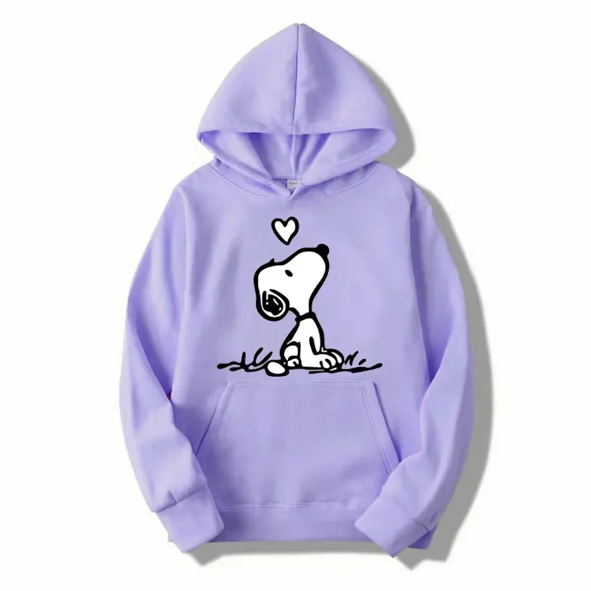 Unisex Snoopy cartoon hoodie for spring/autumn