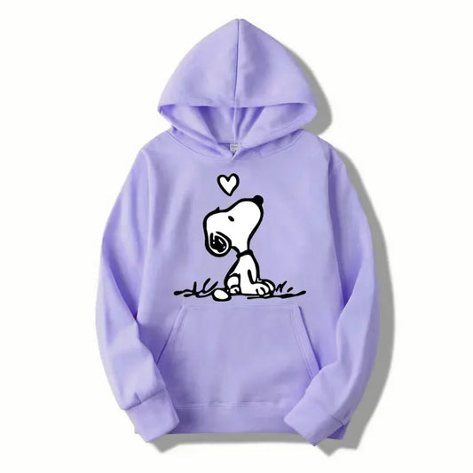 Unisex Snoopy cartoon hoodie for spring/autumn