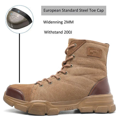 SUADEX Steel Toe Work Boots for Men — Indestructible Safety Boots