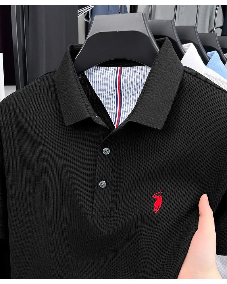 Men’s 100% cotton short sleeve polo shirt