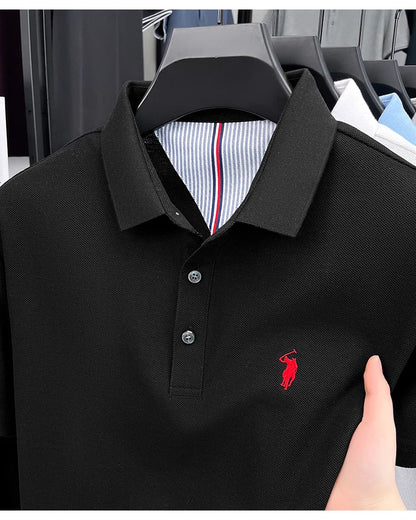 Men’s 100% cotton short sleeve polo shirt