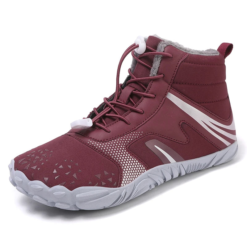 Winter Snow Boots – Warm Fur Lined, Non-Slip Barefoot Style