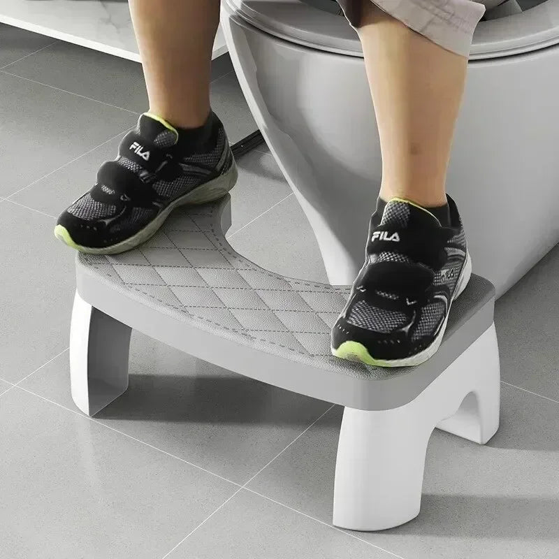 Ergonomic toilet foot stool for kids, adults, seniors, and pregnant women