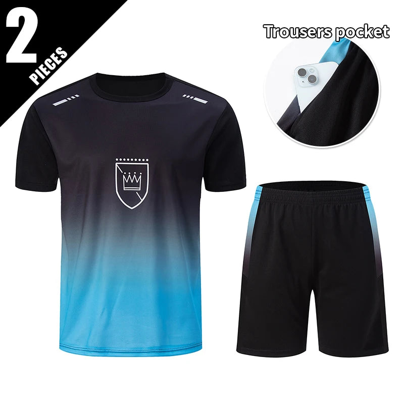 Men’s 2-piece summer sports suit, quick-dry