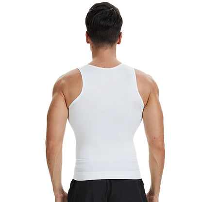 Men’s slim compression top for body shaping