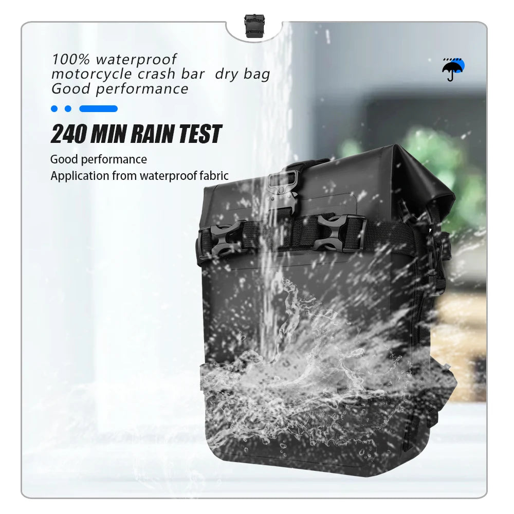 Compact protective bag for motorcycle maintenance gear