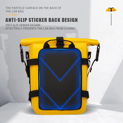 Compact protective bag for motorcycle maintenance gear