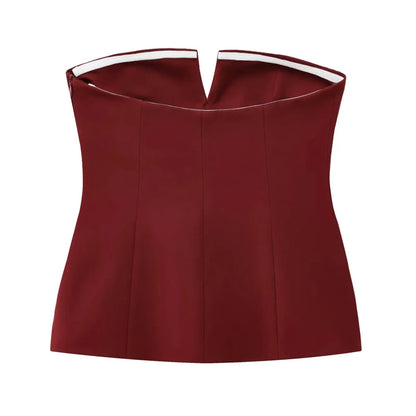 Sexy backless summer corset tank top