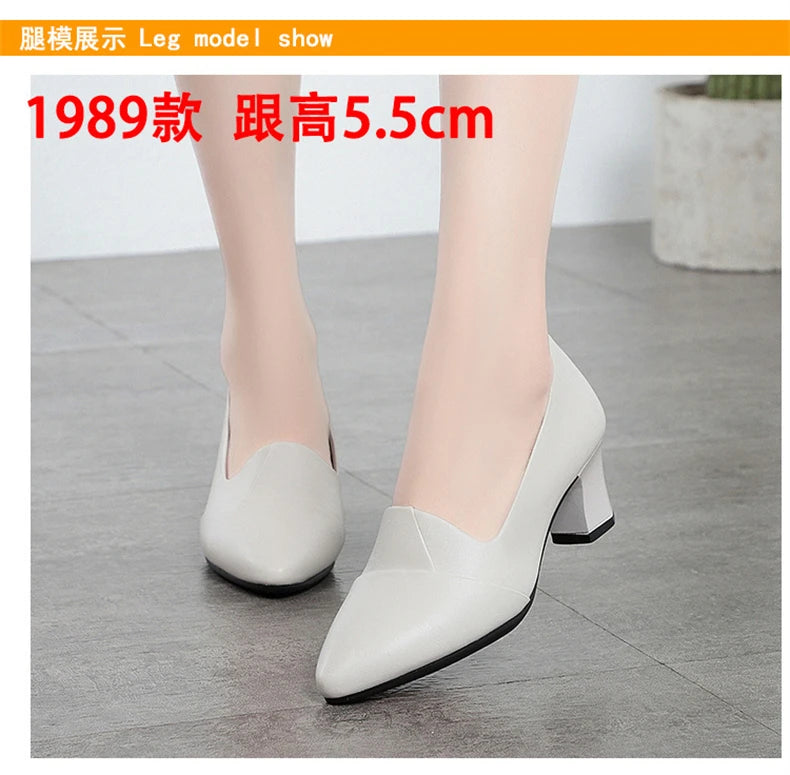 Classic Office Heels – Comfortable Spring/Autumn Footwear