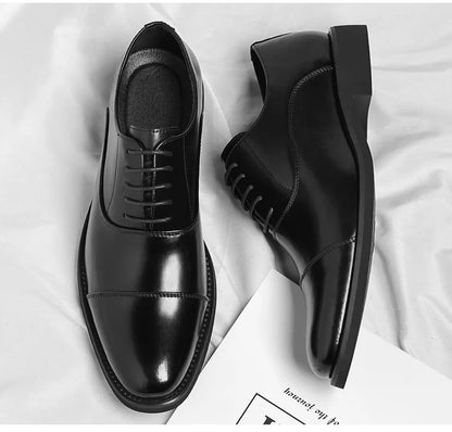 Solid color casual and business dress shoes