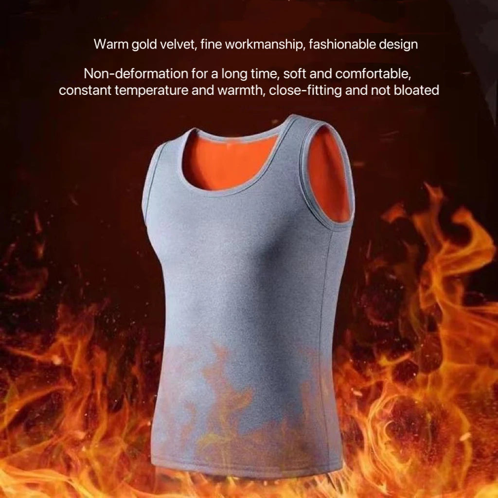 Comfortable shaping male vest for cold weather