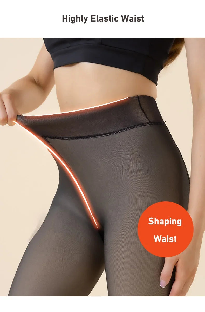 Fleece Thermal Leggings – High Waist, Cozy & Stretch