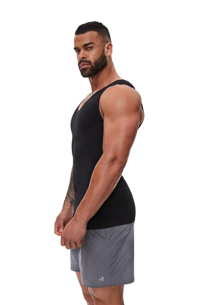 Men’s slim compression top for body shaping