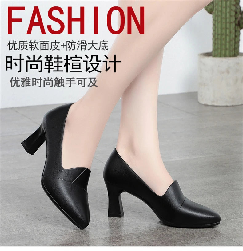 Classic Office Heels – Comfortable Spring/Autumn Footwear