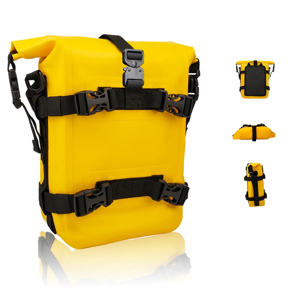 Compact protective bag for motorcycle maintenance gear