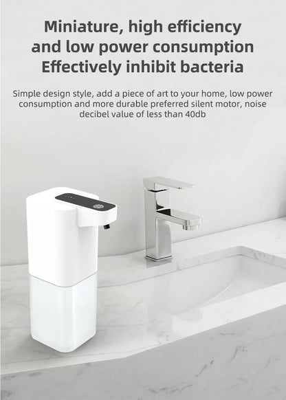 Rechargeable touch-free hand soap dispenser for clean, easy use
