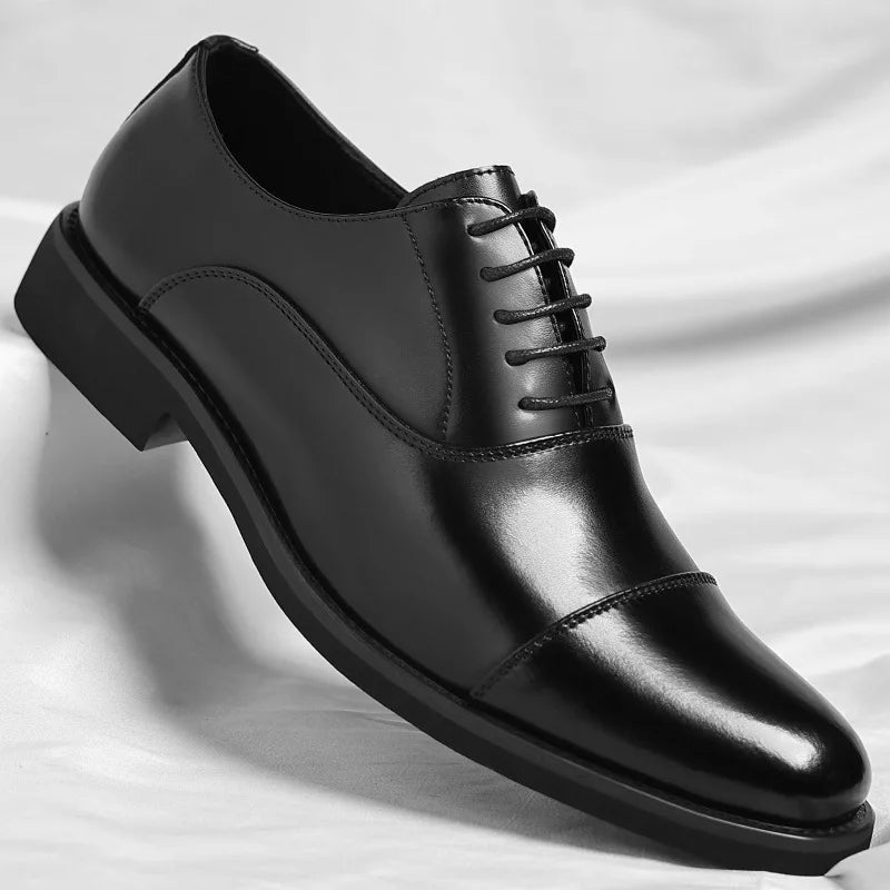 Solid color casual and business dress shoes