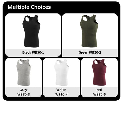 Men’s cotton sports skinny vest, 1/3/5 pack