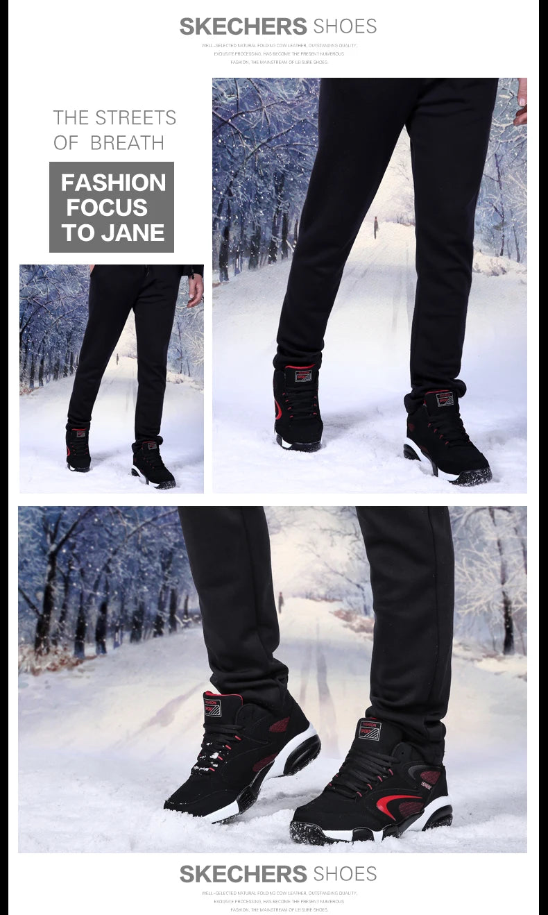 Men’s winter snow shoes, warm and non-slip