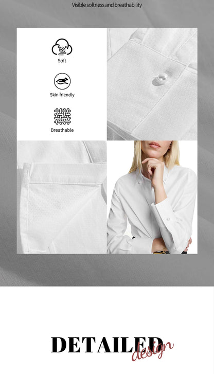 Stylish white shirt for professional women