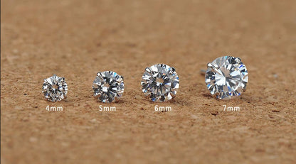 25 Sterling Silver CZ Stud Earrings – Classic Channel Set