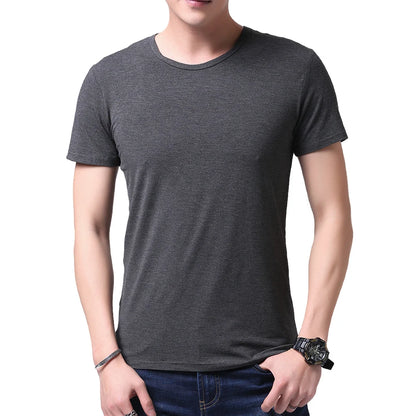 Sweat-absorbent classic round-neck gym undershirts