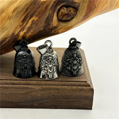 Motorcycles Bell Pendant 316L Stainless Steel Biker Style Eagle Rider Necklace
